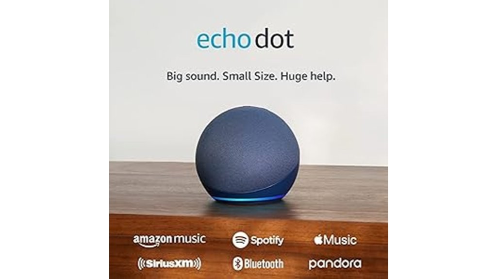 alexa powered blue smart speaker