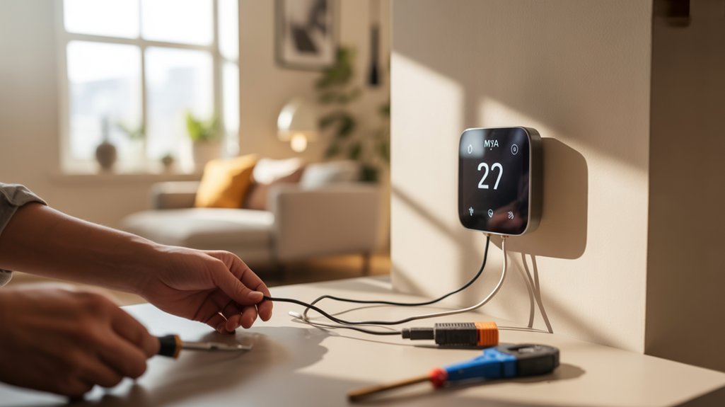 complete mysa thermostat installation