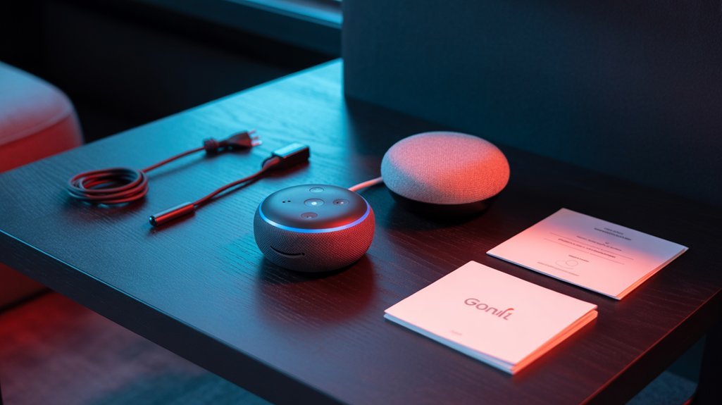 minimalist speaker unboxing experience