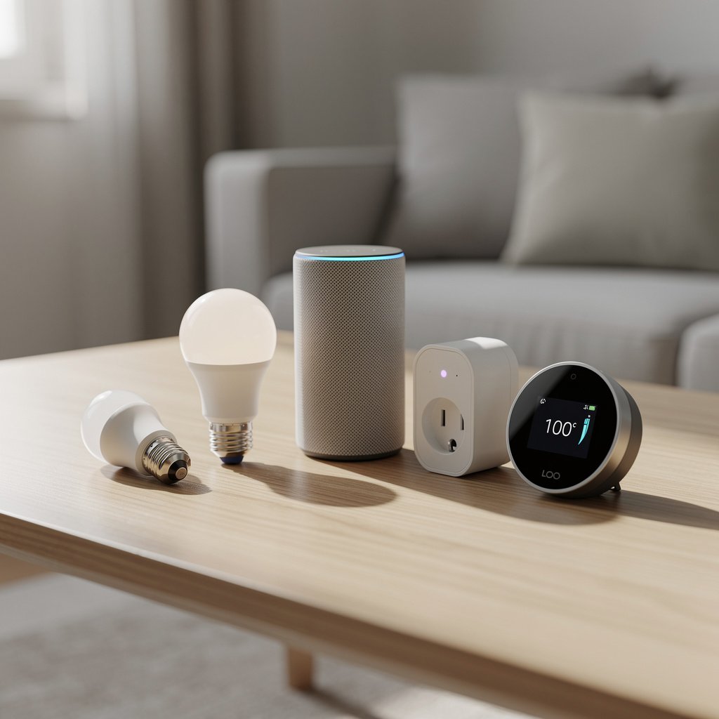 Smart home beginner starter kit with essential devices