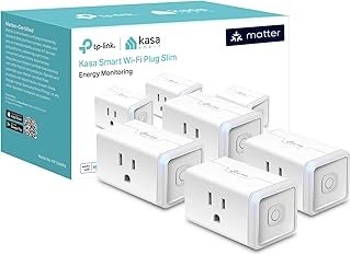Kasa Matter Smart Plug w/ Energy Monitoring, Compa