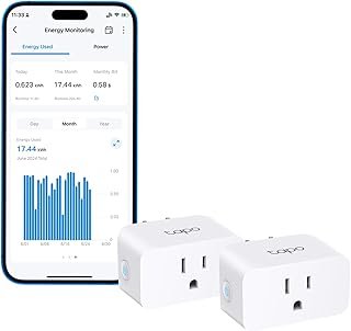 TP-Link 𝗧𝗮𝗽𝗼 Smart Plug Wi-Fi Mini, Energy Mon