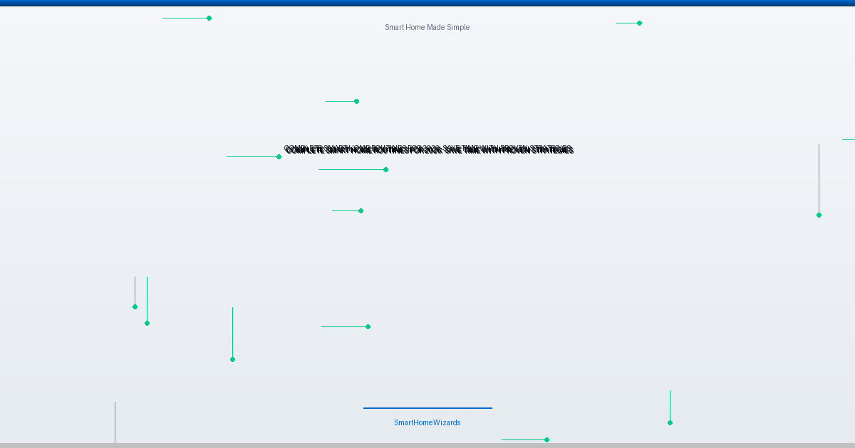 smart home routines that actually save time