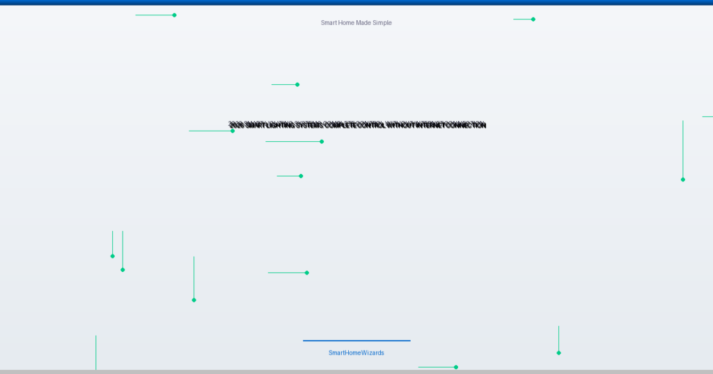 smart lighting systems that work without internet