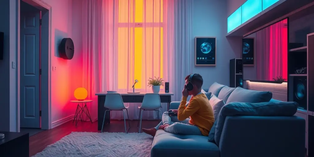 Illustration for Level Up Your Living Room: Smart Home Tech for Gamers