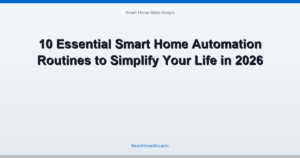 10 Essential Smart Home Automation Routines to Simplify Your Life in 2026