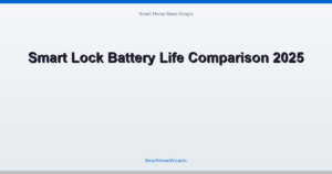 Smart Lock Battery Life Comparison 2025