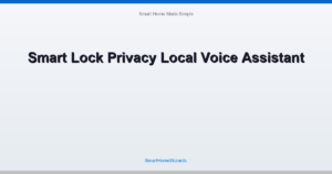 Smart Lock Privacy Local Voice Assistant