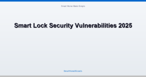 Smart Lock Security Vulnerabilities 2025