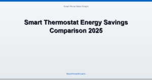 Smart Thermostat Energy Savings Comparison 2025